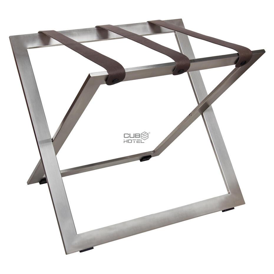 Soporte de Maletas Inox Cintas Piel